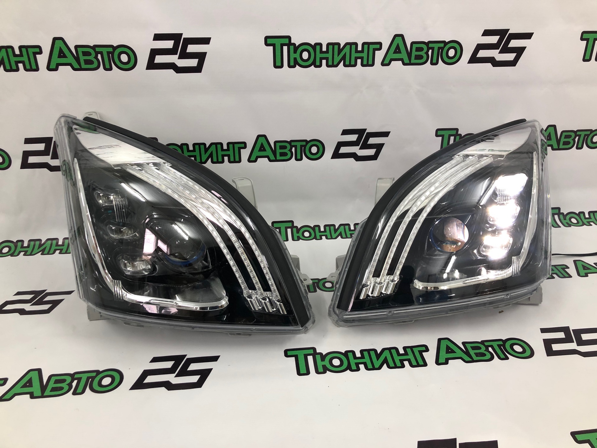 Фары диодные на toyota land cruiser prado 120