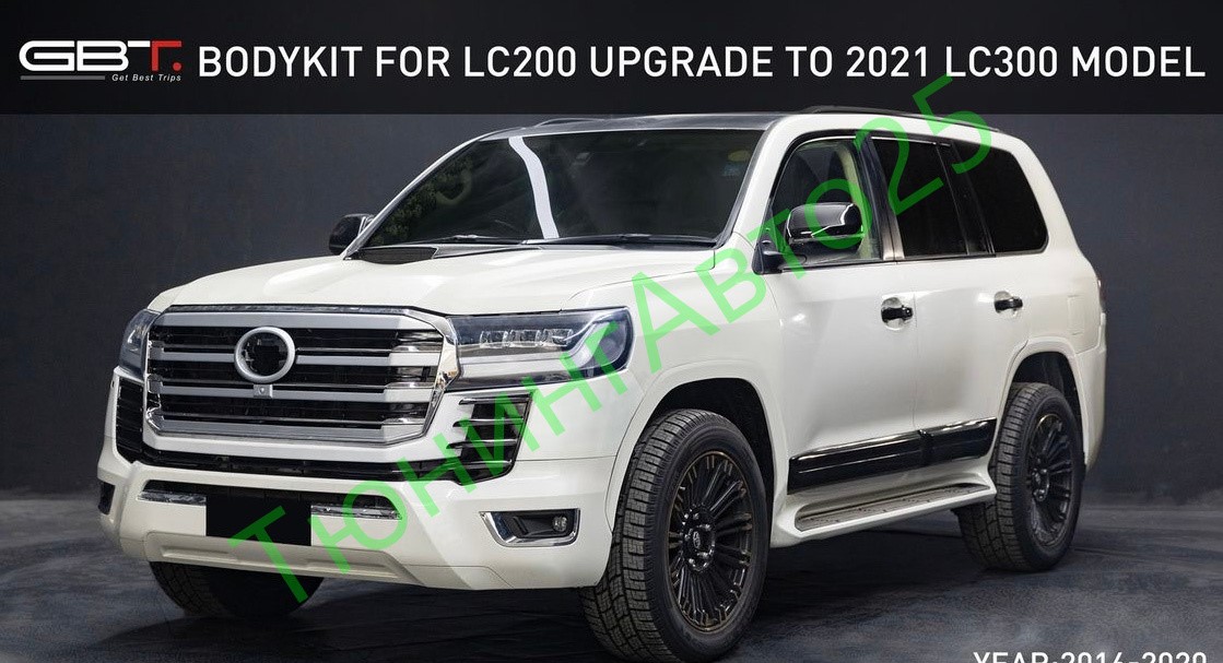 Комплект рестайлинга Toyota LAND Cruiser 200 в Toyota LAND Cruiser 300 — изображение 2