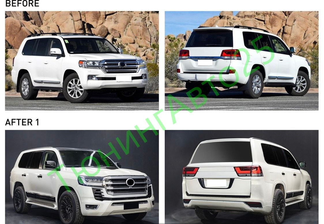 Комплект рестайлинга Toyota LAND Cruiser 200 в Toyota LAND Cruiser 300 — изображение 4